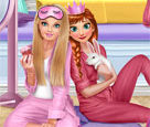 Anna ve Barbie Pijama Partisi