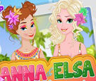 Anna ve Elsa Tropikal Tatil