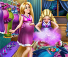 Barbie ve Rapunzel Hamile Elbise Dolabı