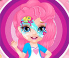 Bebek Barbie Pony Yüz Boyama