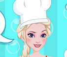 Elsa Çikolatalı Kek Yapıyor