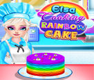 Elsa ile Gökkuşağı Pastası