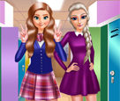 Elsa ve Anna Okula Hazırlık