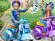 Elsa ve Anna Scooter Gezintisi