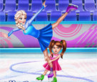 Elsa ve Kızı Buz Pateni