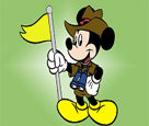 Golfcü Mickey Mouse