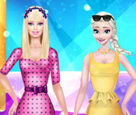 Süper Model Barbie ve Elsa